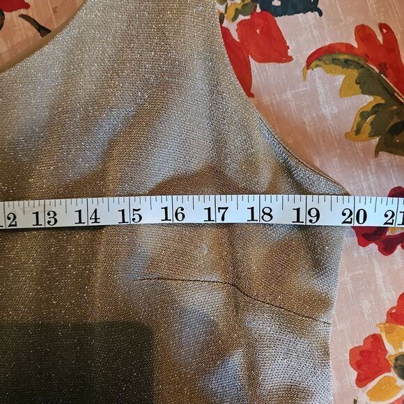 Glamorous ALEX Evenings Sparkling Gold Maxi Dress/Cardigan Set - Picture 11 of 14